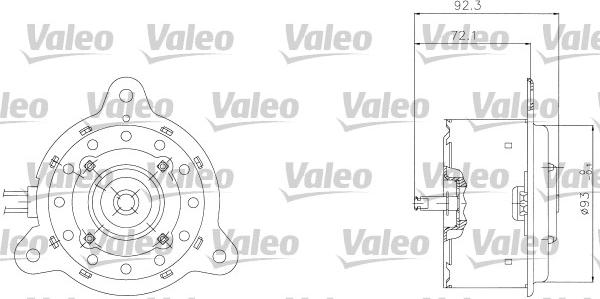 Valeo 698301 - Электродвигатель, вентилятор радиатора autosila-amz.com