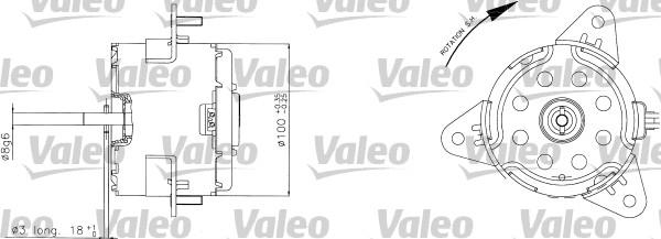 Valeo 698310 - Электродвигатель, вентилятор радиатора autosila-amz.com