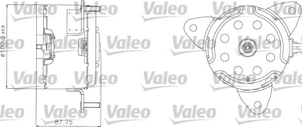 Valeo 698312 - Электродвигатель, вентилятор радиатора autosila-amz.com