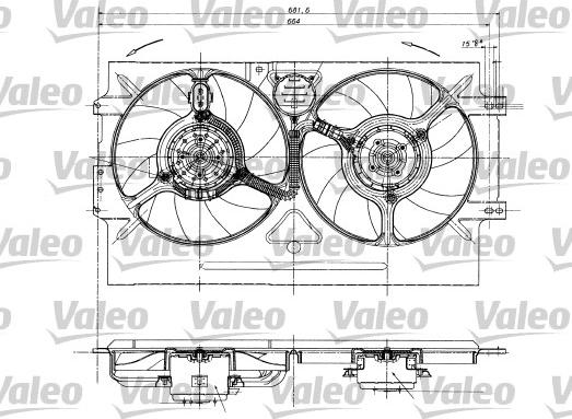 Valeo 698322 - Вентилятор, охлаждение двигателя autosila-amz.com
