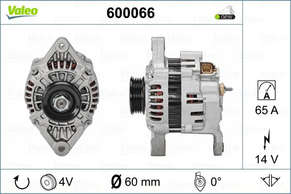 Valeo 600066 - Генератор autosila-amz.com