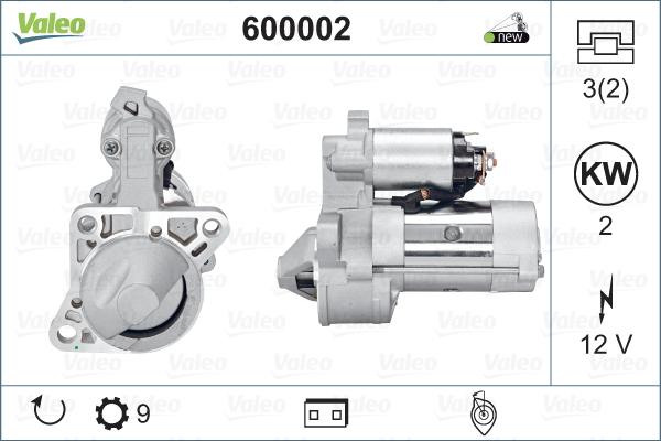 Valeo 600002 - Стартер autosila-amz.com