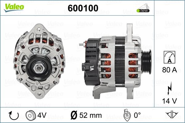 Valeo 600100 - Генератор autosila-amz.com