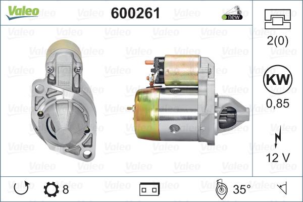 Valeo 600261 - Стартер autosila-amz.com