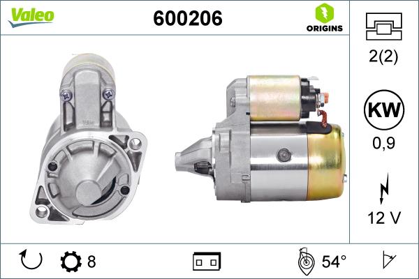 Valeo 600206 - Стартер autosila-amz.com