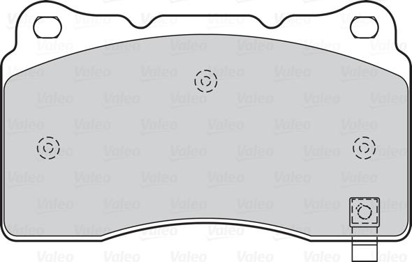Valeo 601579 - Комплект тормозных колодок, дисковый тормоз autosila-amz.com