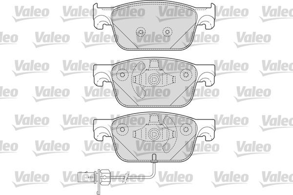 Valeo 601693 - Тормозные колодки, дисковые, комплект autosila-amz.com