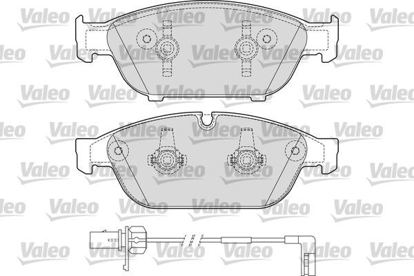 Valeo 601659 - Тормозные колодки, дисковые, комплект autosila-amz.com