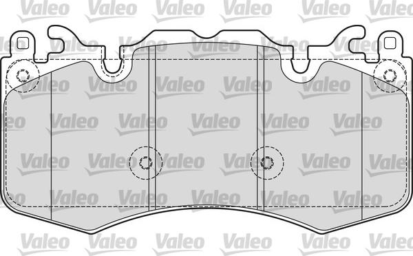 Valeo 601656 - Тормозные колодки, дисковые, комплект autosila-amz.com