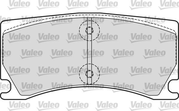 Valeo 601660 - Тормозные колодки, дисковые, комплект autosila-amz.com