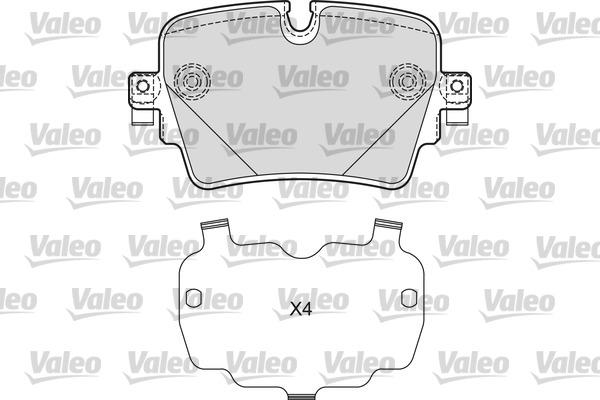 Valeo 601671 - Тормозные колодки, дисковые, комплект autosila-amz.com