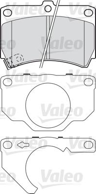 Valeo 601018 - Тормозные колодки, дисковые, комплект autosila-amz.com