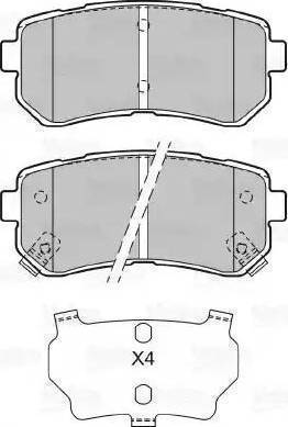 Intelli D234E - Тормозные колодки, дисковые, комплект autosila-amz.com