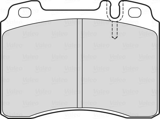 Valeo 601748 - Тормозные колодки, дисковые, комплект autosila-amz.com