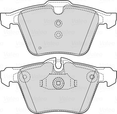 Valeo 601752 - Тормозные колодки, дисковые, комплект autosila-amz.com