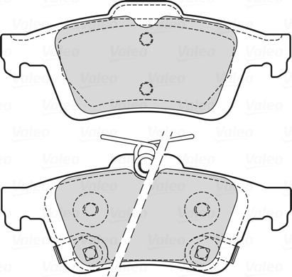 Valeo 601709 - Тормозные колодки, дисковые, комплект autosila-amz.com