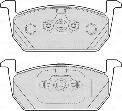 Valeo 601719 - Тормозные колодки, дисковые, комплект autosila-amz.com