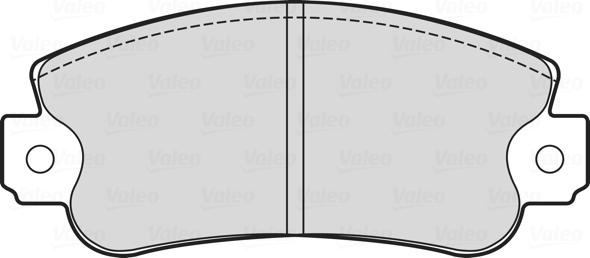 Valeo 601713 - Тормозные колодки, дисковые, комплект autosila-amz.com