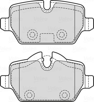 Valeo 601731 - Тормозные колодки, дисковые, комплект autosila-amz.com