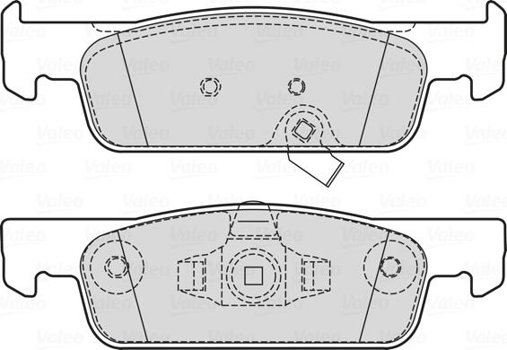 Valeo 601732 - Тормозные колодки, дисковые, комплект autosila-amz.com