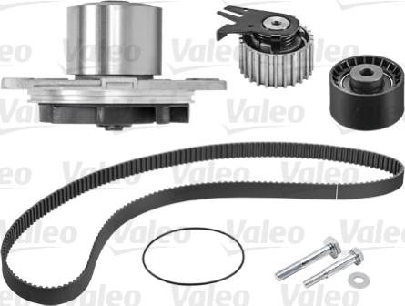 Valeo 614551 - Водяной насос + комплект зубчатого ремня ГРМ autosila-amz.com