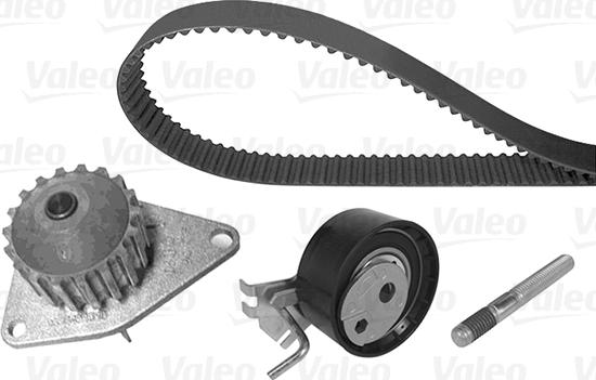 Valeo 614566 - Водяной насос + комплект зубчатого ремня ГРМ autosila-amz.com