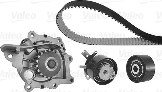 Valeo 614588 - Водяной насос + комплект зубчатого ремня ГРМ autosila-amz.com