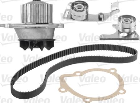 Valeo 614521 - Водяной насос + комплект зубчатого ремня ГРМ autosila-amz.com