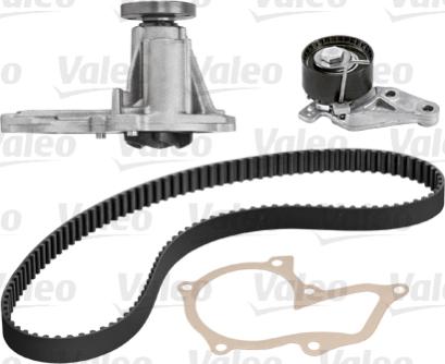 Valeo 614527 - Водяной насос + комплект зубчатого ремня ГРМ autosila-amz.com