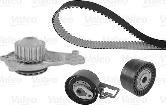Valeo 614574 - Водяной насос + комплект зубчатого ремня ГРМ autosila-amz.com