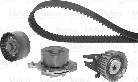 Valeo 614650 - Водяной насос + комплект зубчатого ремня ГРМ autosila-amz.com