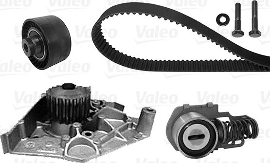 Valeo 614657 - Водяной насос + комплект зубчатого ремня ГРМ autosila-amz.com