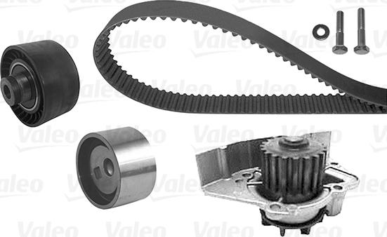Valeo 614662 - Водяной насос + комплект зубчатого ремня ГРМ autosila-amz.com