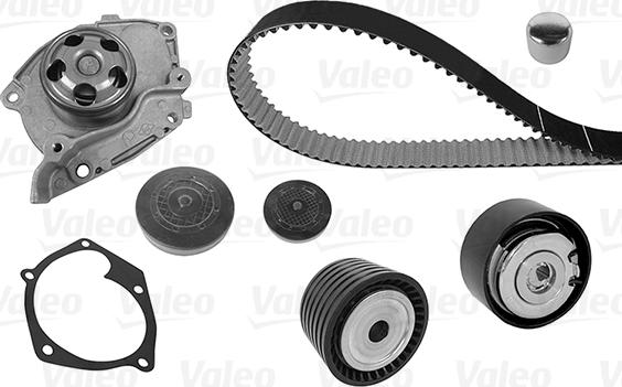 Valeo 614602 - Водяной насос + комплект зубчатого ремня ГРМ autosila-amz.com