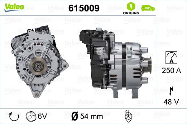 Valeo 615009 - Пусковой генератор autosila-amz.com