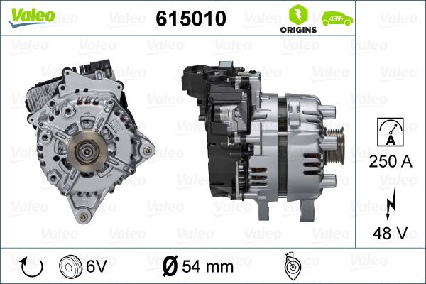 Valeo 615010 - Пусковой генератор autosila-amz.com