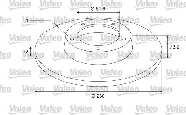 Valeo 675409 - Тормозной диск autosila-amz.com