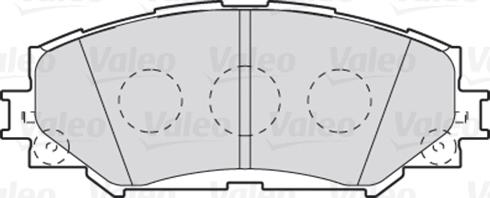 Valeo 670943 - Комплект передних тормозных колодок autosila-amz.com