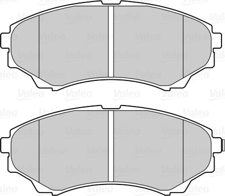 Valeo 670555 - Тормозные колодки, дисковые, комплект autosila-amz.com