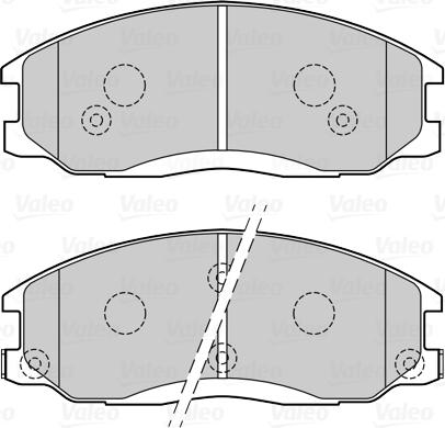 Valeo 670086 - Тормозные колодки, дисковые, комплект autosila-amz.com