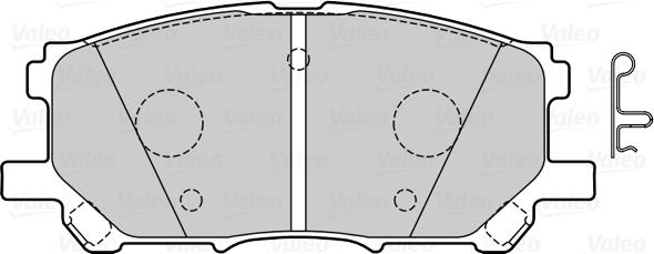 Valeo 670126 - Тормозные колодки, дисковые, комплект autosila-amz.com