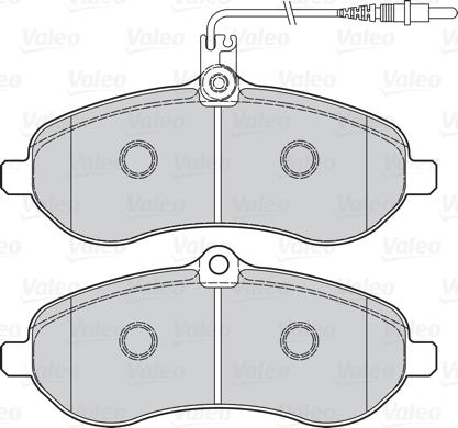 Valeo 670899 - Тормозные колодки, дисковые, комплект autosila-amz.com