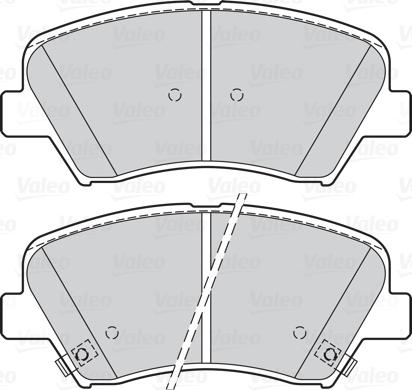 Valeo 670294 - Тормозные колодки, дисковые, комплект autosila-amz.com