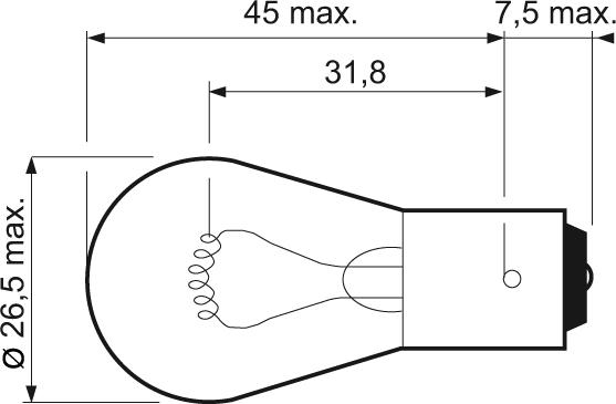 Valeo 032201 - Комплект ламп накаливания (10 шт) (P21W) 12V BA15s стоп/поворот Essential autosila-amz.com