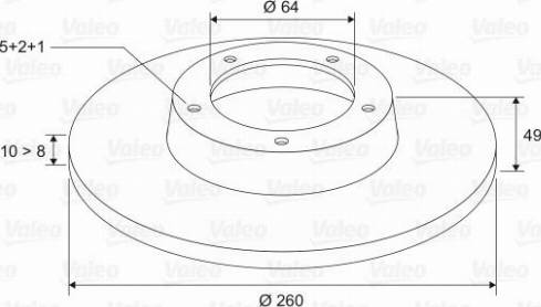 Valeo 197346 - Тормозной диск autosila-amz.com