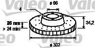 Valeo 197216 - Тормозной диск autosila-amz.com