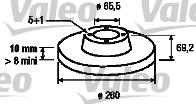 Valeo 186497 - Тормозной диск autosila-amz.com