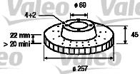 Valeo 186440 - Тормозной диск autosila-amz.com
