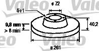 Valeo 186458 - Тормозной диск autosila-amz.com