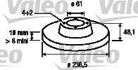 Valeo 186435 - Тормозной диск autosila-amz.com